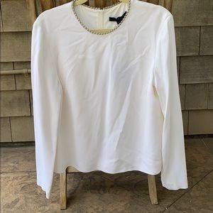 Alexander Wang beaded white blouse